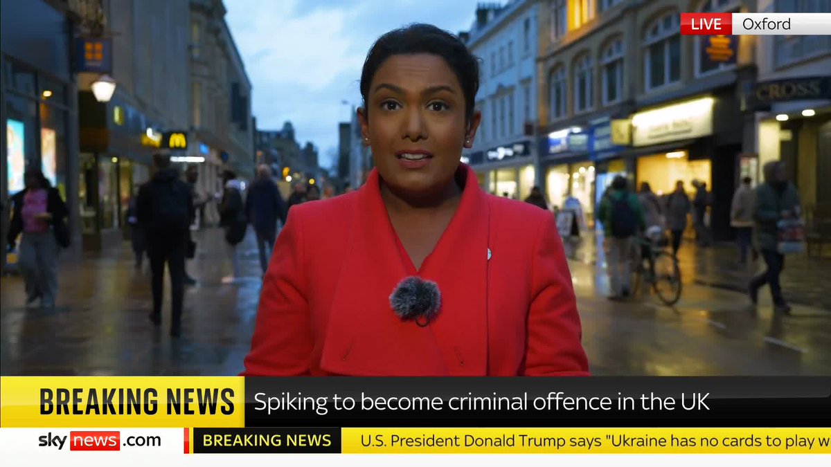 BREAKING: The government has confirmed spiking is set to become a criminal offence in the UK Sky's Ashna Hurynag has the full story... More ➡️ 📺 Sky 501, Virgin 602, Freeview 233 and YouTube