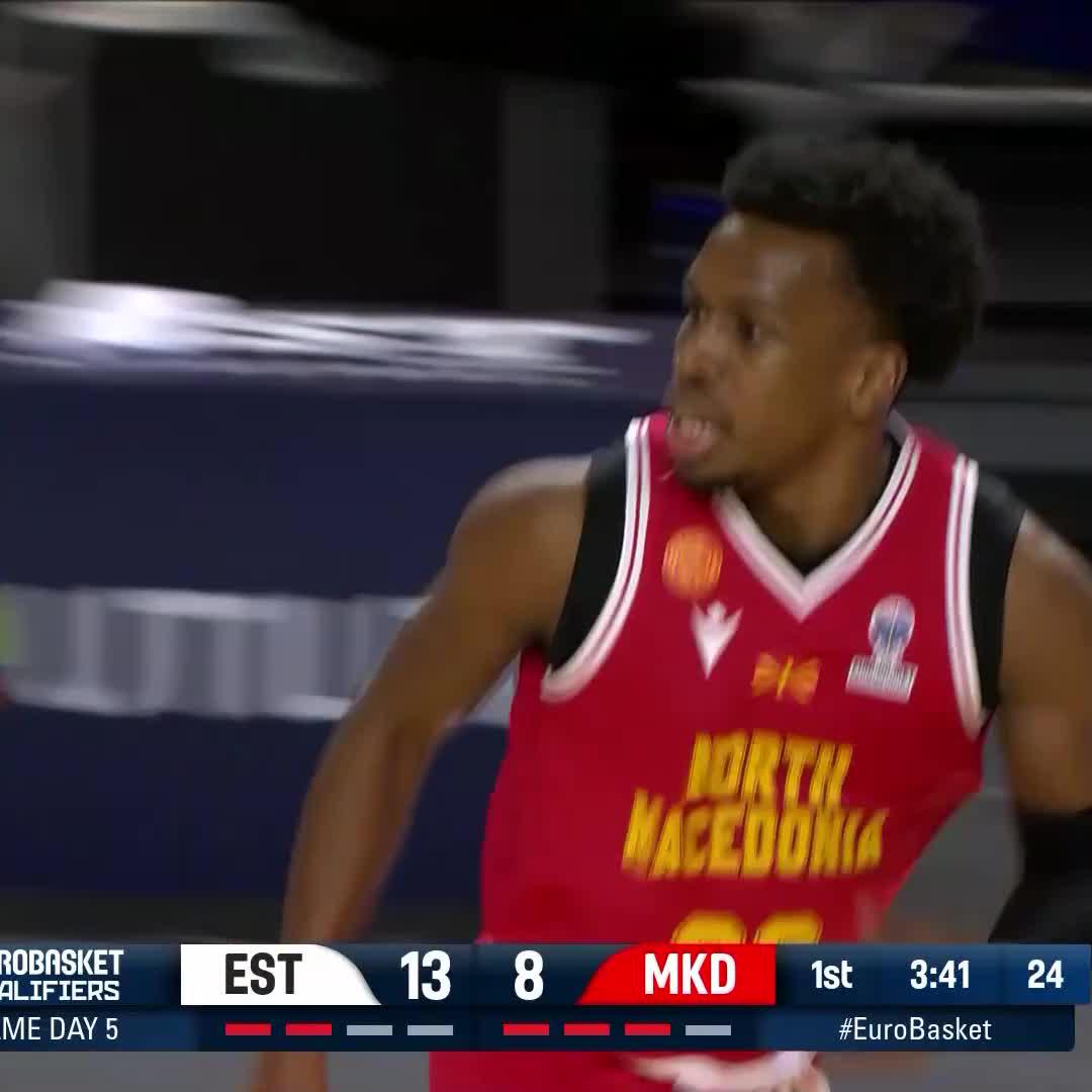TJ Shorts in the first half vs Estonia 👀 #EuroBasket 13 PTS 4 AST 18 EFF