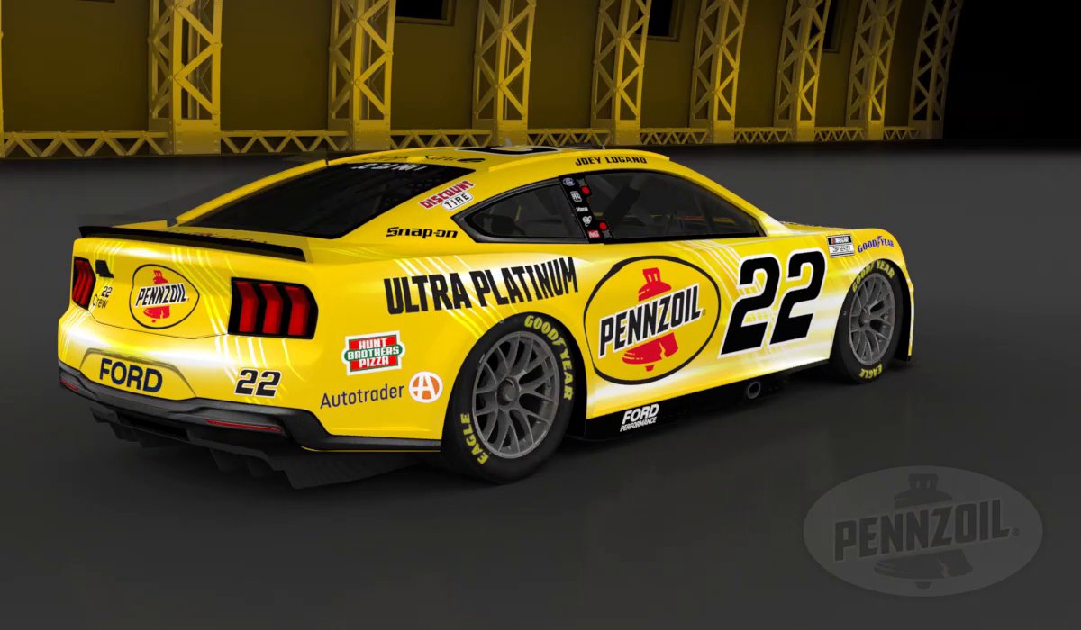 #22 has a new look for the #Pennzoil400! Do you think this 3x NASCAR Cup Series champion can become a 3x Pennzoil 400 winner and add to his trophy case? 🏆 Tune in Sunday, March 16th at 3:30 pm EST on FS1 to find out! Team Penske Joey Logano Jiffy Lube Las Vegas Motor Speedway