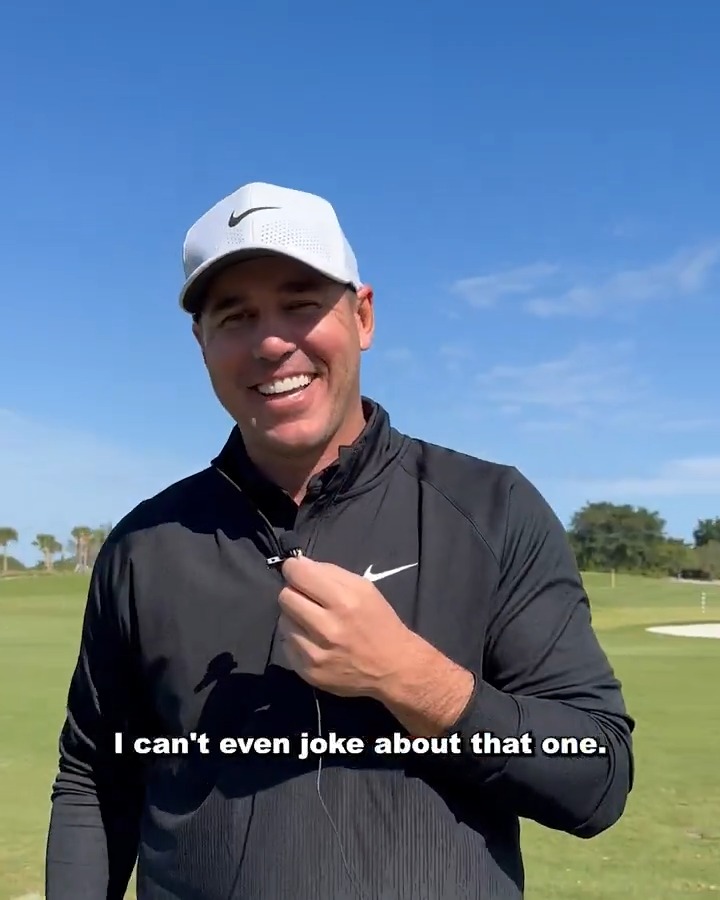 Brooks Koepka stays quiet until he hears a better golfer than him. 😂