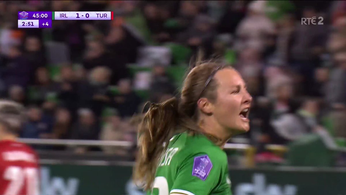 Flicked beyond the keeper 👌 Kyra’s goal to put us ahead against Türkiye! #COYGIG