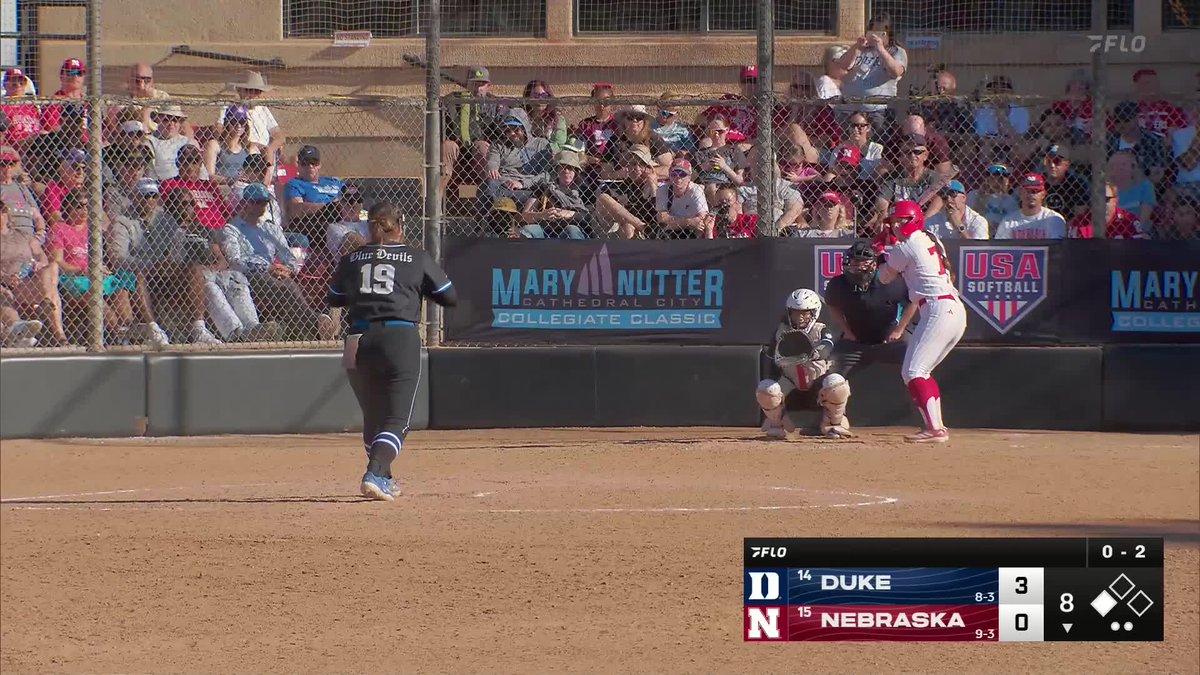 NINE. STRIKEOUTS. 🔥 #NCAASoftball x 🎥 FloCollege | Softball / Duke Softball