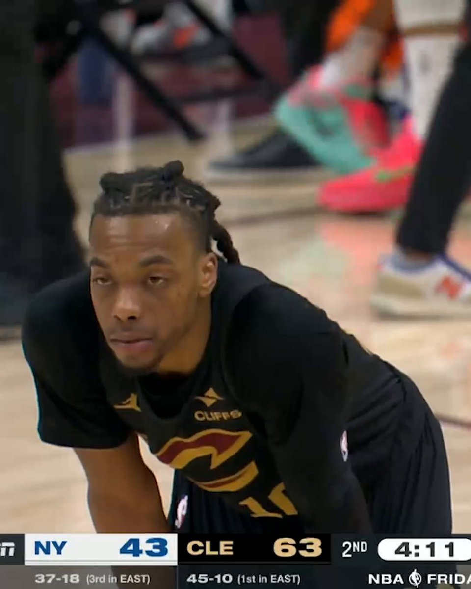 "I'm good." Darius Garland stayed in the game and shot free-throws after hitting his head on the floor going for a layup.