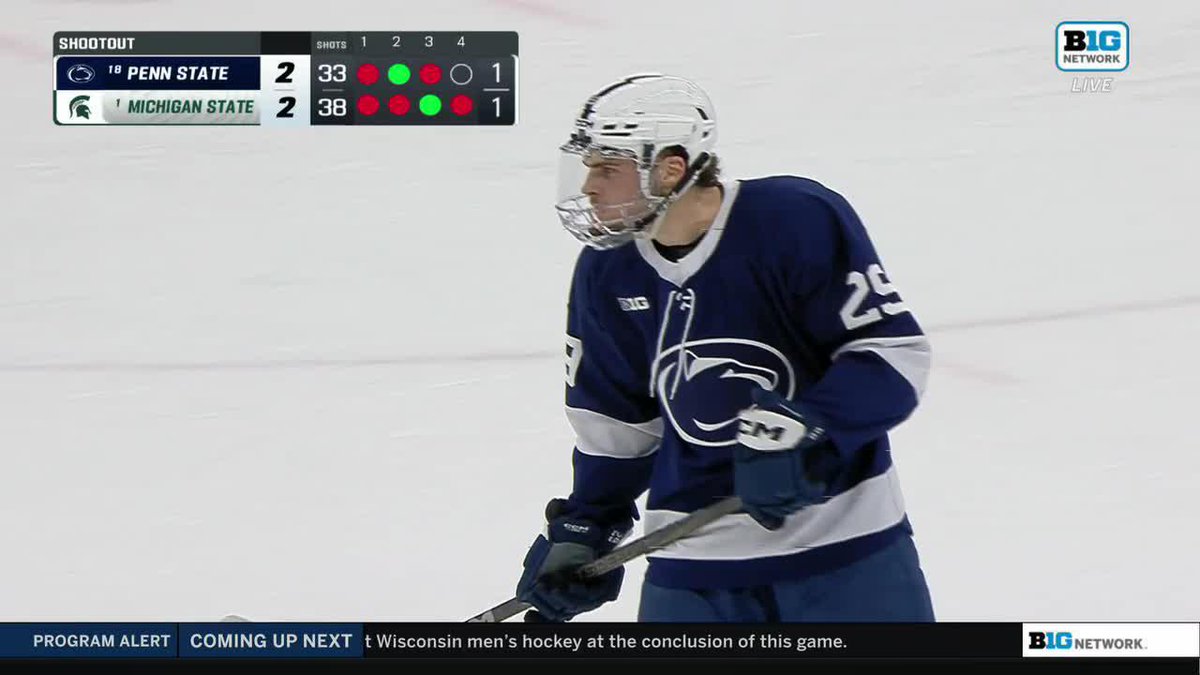 PENN STATE BEATS NUMBER 1 MICHIGAN STATE IN THE SHOOTOUT WHAT A WIN ON THE ROAD FOR THESE RED HOT LIONS!!!! Penn State Men’s Hockey IS A WAGON!