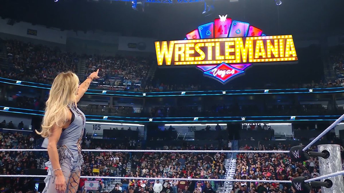 There's only one thing on Charlotte Flair's mind... #WrestleMania! #SmackDown