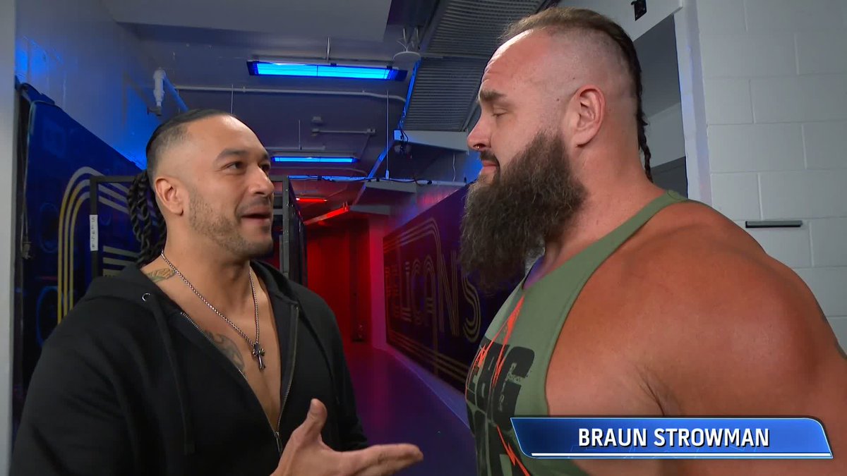 "We're handling business." Damian Priest and Braun Strowman are ready for whatever Jacob Fatu and Solo Sikoa throw at them tonight 😤 #SmackDown