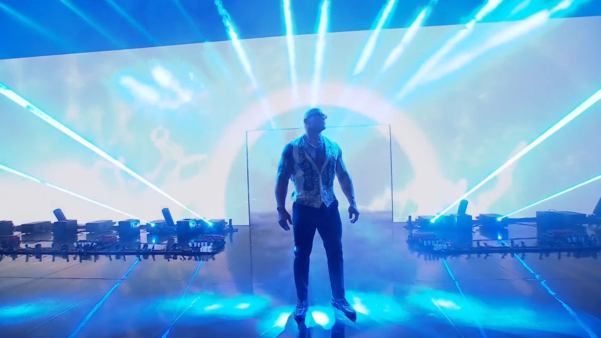 REMIX! 🎶🔥 The Final Boss has arrived to #SmackDown! Dwayne Johnson