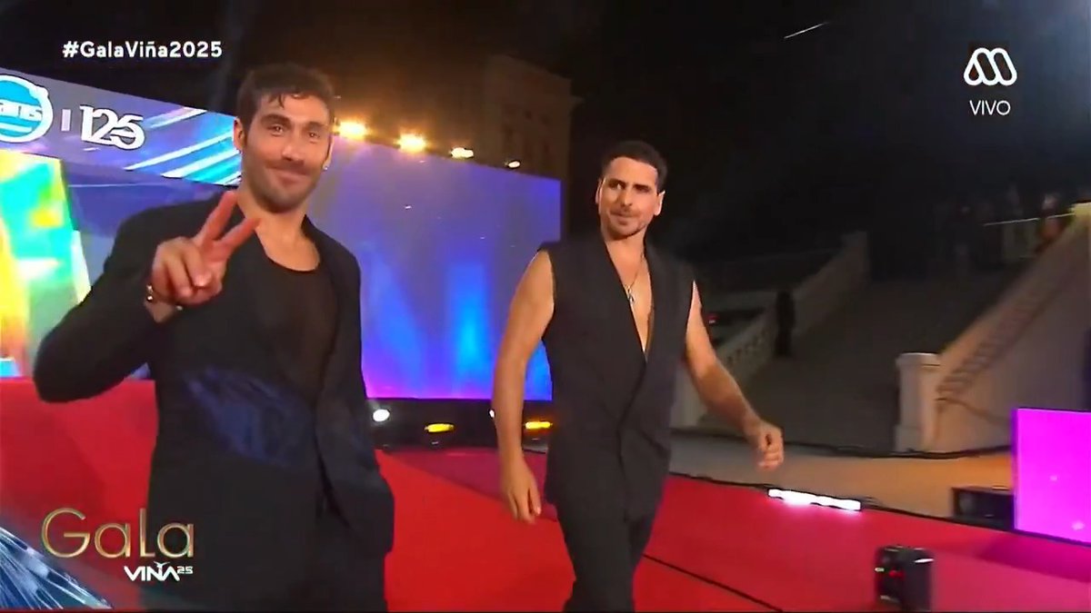 🔴 LOS PRIMOS DE CHIILE: Pedro Astorga y Pangal Andrade 🫦🫦🫦🔥🔥#GalaXMega #GalaViña2025