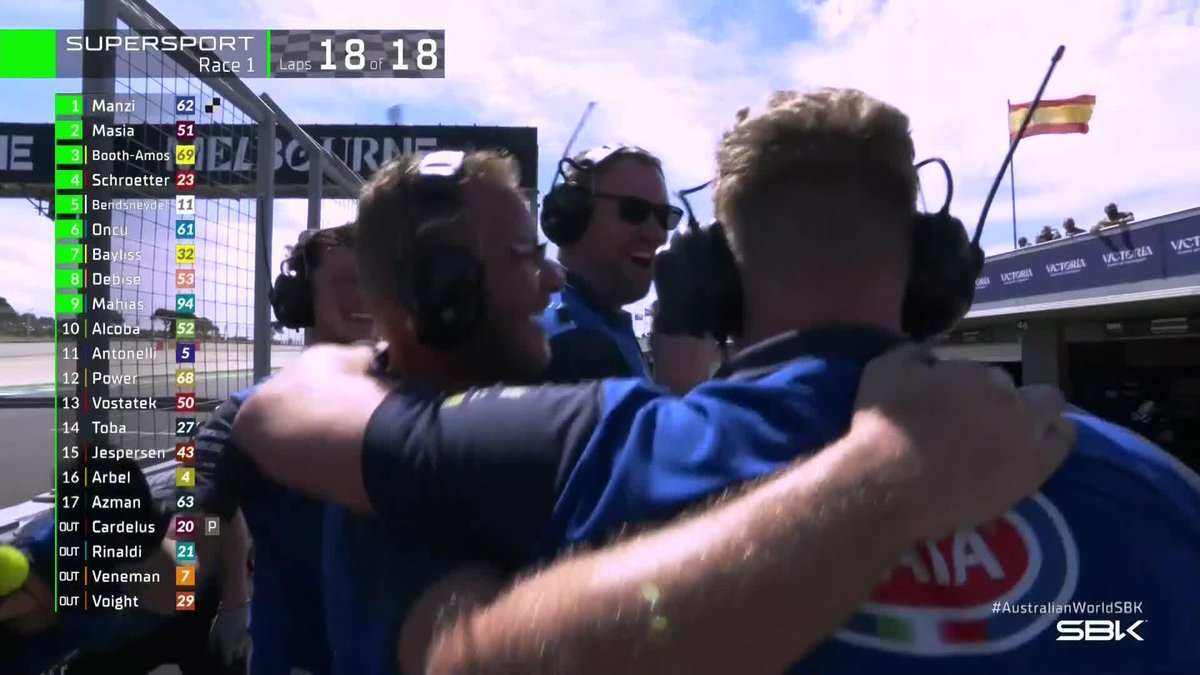 🏆 MANZI TAKES THE FIRST WIN OF 2025 🏆 #AustralianWorldSBK 🇦🇺