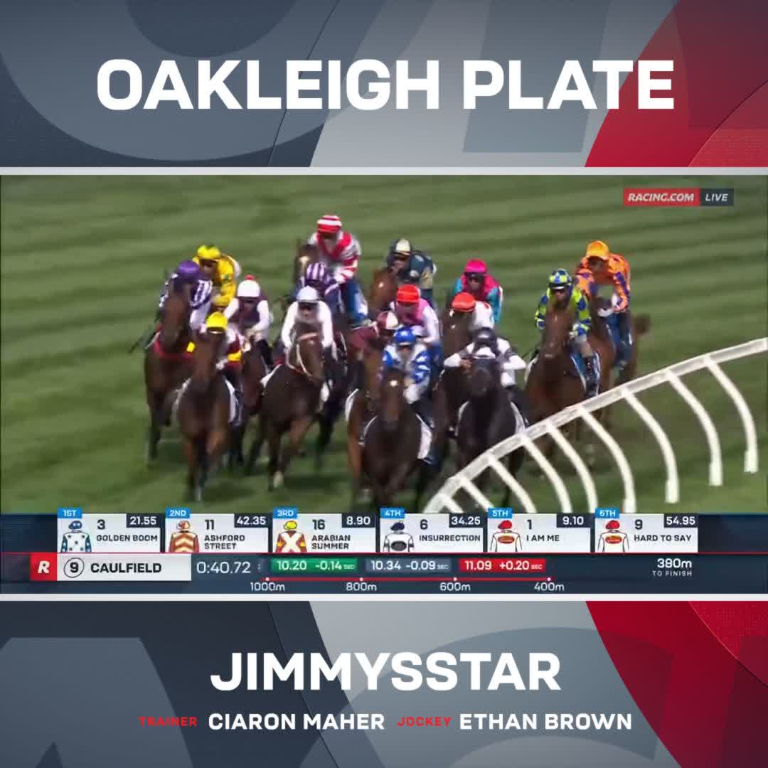 JIMMYSSTAR FROM THE CLOUDS! 🚀 He wins his first Group 1 for Ciaron Maher Racing 🥰 Ethan Brown