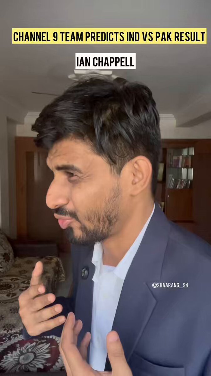 Channel 9 commentary team predicts the result of India vs Pakistan! #ChampionsTrophy2025 #CricketTwitter