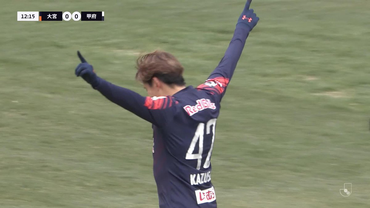 🎦 ゴール動画 🏆 明治安田J2リーグ 第2節 🆚 大宮vs甲府 🔢 1-0 ⌚️ 13分 ⚽️ 藤井 一志(大宮) #Jリーグ