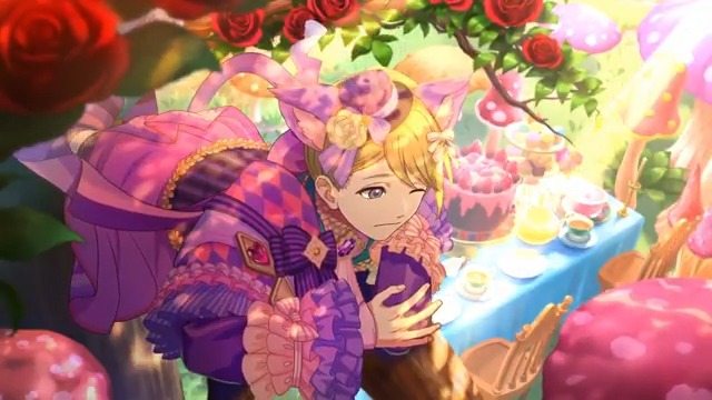 ◤カードアニメーション☕◢ 「ライアーズ・イン・ワンダーランド」イベントガシャにてGETできる★4【ワンダーランド】Q のカードアニメーションをご紹介🌹 該当カードを1回限界突破するとアプリ内で再生可能に✨ イベントは2/27(木)15:59&イベントガシャは3/6(木)12:59まで‼ #カメンズ