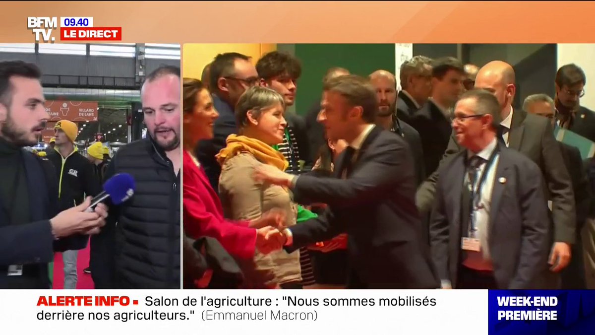 "Les réponses ne sont pas satisfaisantes, qu'on nous laisse produire": Emmanuel Macron inaugure le Salon de l'agriculture dans un climat tendu