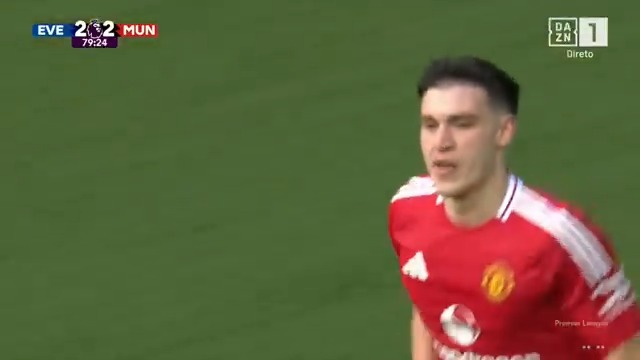 Ugarte estreou-se a marcar pelo Man United com um grande golo para resgatar o empate ☄️