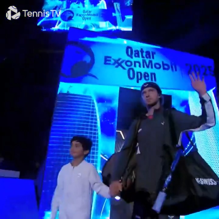 Ready to rumble 💪 Rublev & Draper go head-to-head for the Doha title Watch it live: