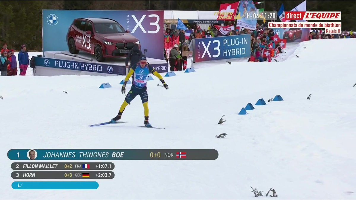 Johannes Boe a fait le show : les Norvégiens remportent le relais des Championnats du monde devant les Français ! #lequipeBIATHLON