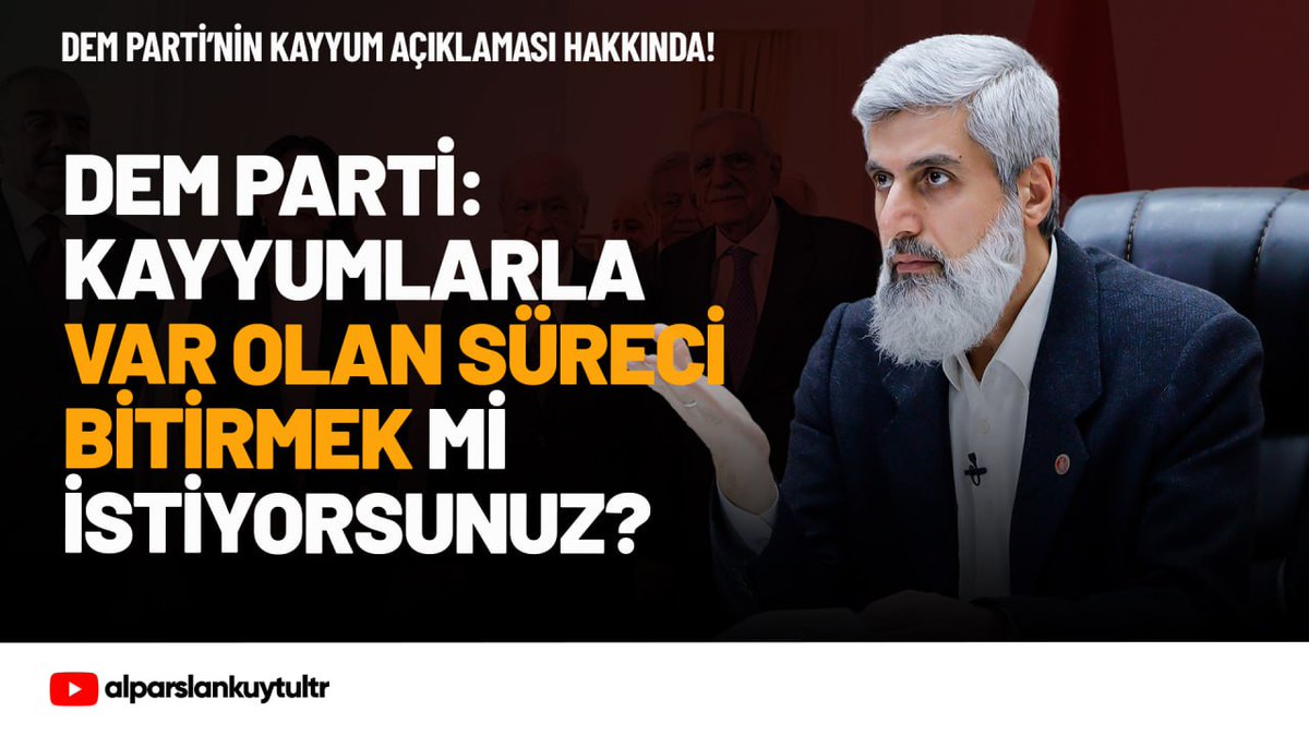 SORU - CEVAP | DEM Parti Eş Genel Başkanı’nın kayyum kararına tepki olarak yaptığı açıklamada “Erdoğan’a soruyoruz. Van’a kayyum atayarak var olan süreci dinamitlemek mi istiyorsunuz?” sözleriyle ilgili olarak ne söylemek istersiniz?