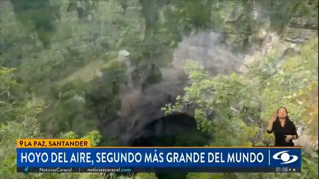 Colombia es un territorio de biodiversidad y en las montañas de Santander se esconde el segundo hoyo más grande del mundo, el Hoyo del Aire. Este ecosistema especial es el nuevo atractivo para la ciencia del país y el mundo. Más en