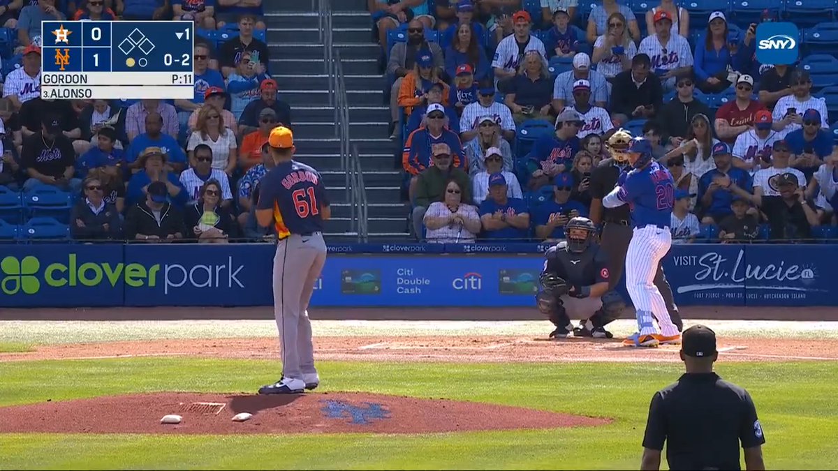 Pete Alonso successfully challenged a called strike three on a ball just out of the zone