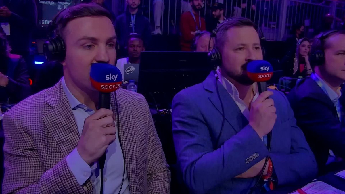 "One of the rounds of the year" 💥 Andy Scott and Matt Macklin were LOVING that Round 6 display from #BuatsiSmith 🥊 #BeterbievBivol2 | #Riyadhseason | Sky Sports Box Office