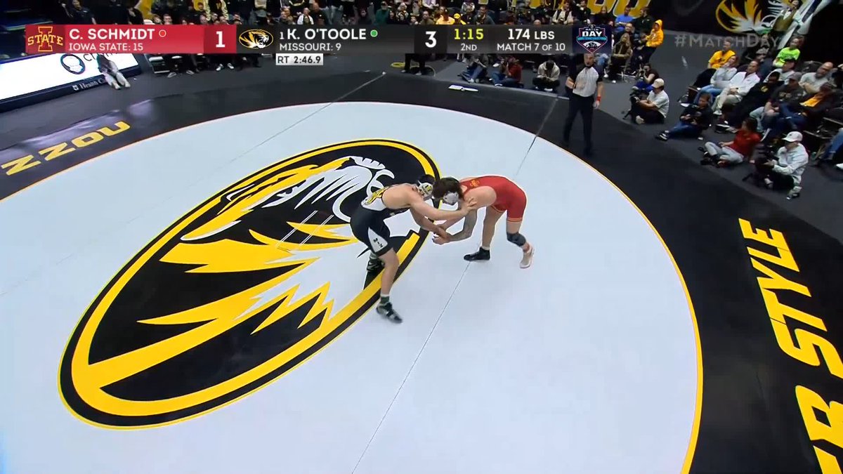 Hey, this guys single leg is pretty good. O'Toole with another THREE! Mizzou Wrestling CFFC MATCH DAY | College Wrestling