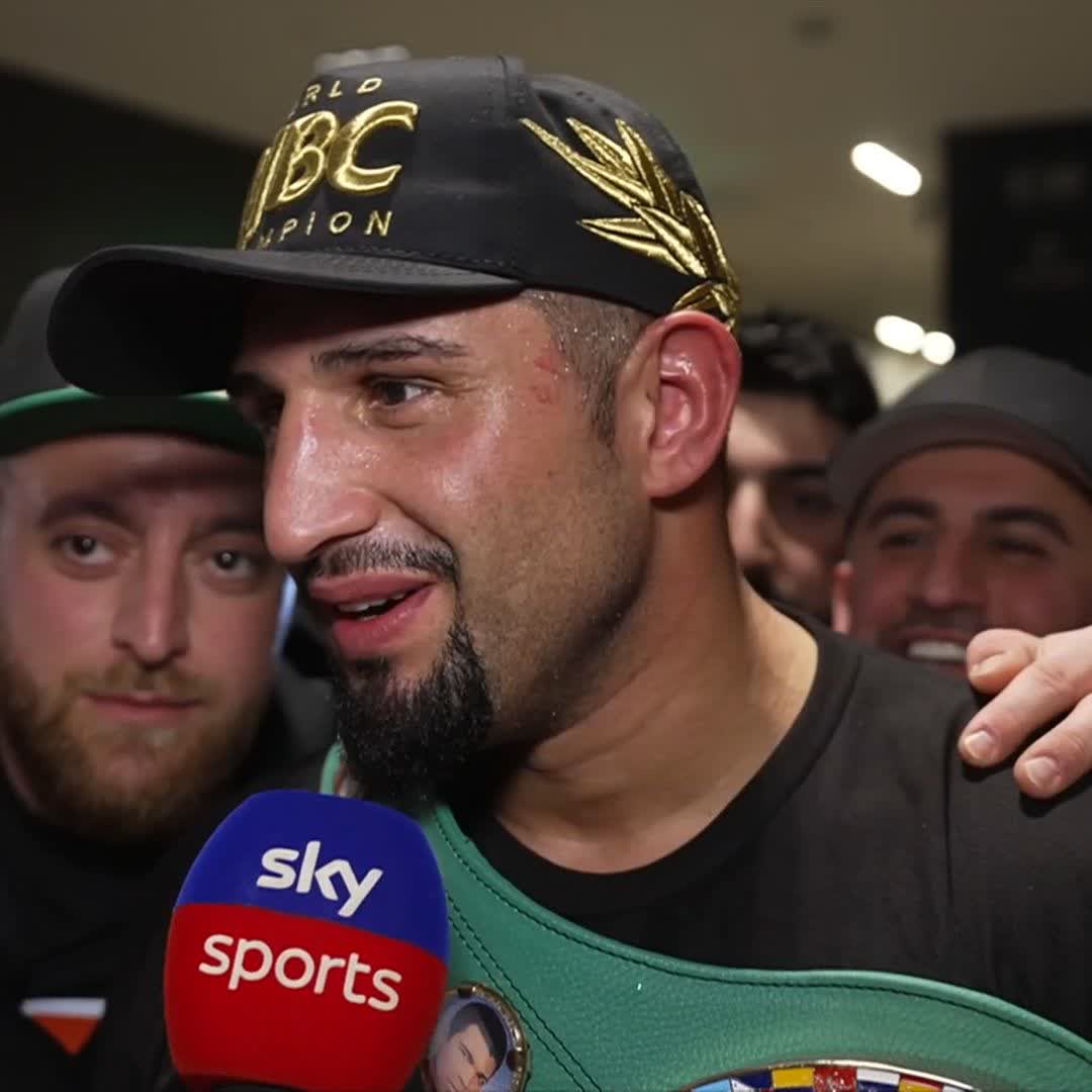 "I am ready for a world title shot!" 🫡 Agit Kabayel REACTS to his stoppage victory over Zhilei Zhang 🔥 #BeterbievBivol2 | #RiyadhSeason | Sky Sports Box Office