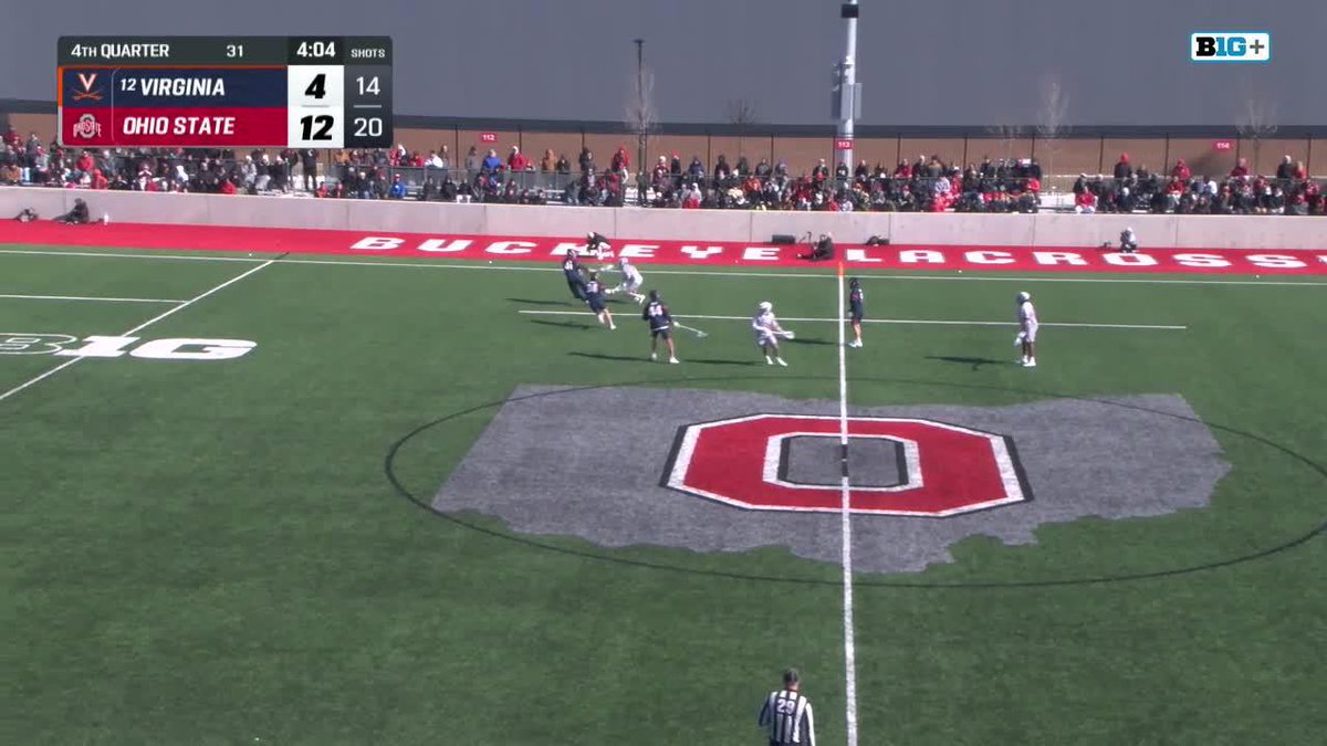 PARTY IN COLUMBUS. 🚨 Ohio State Men's Lacrosse dominates Virginia to pick up its first ranked win of the season.