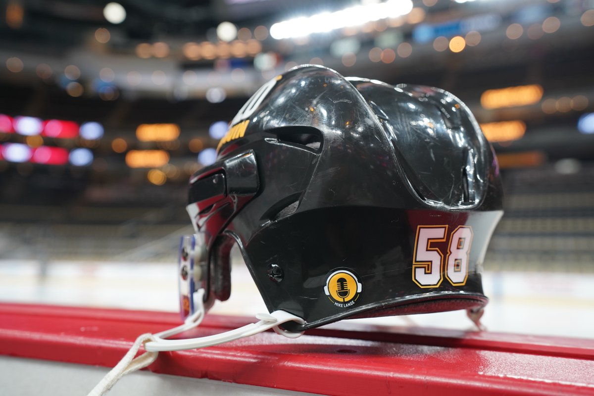 Repping Mikey on our helmets 🙌 Honored to pay tribute to the man and voice synonymous with the most magical moments in Penguins history.
