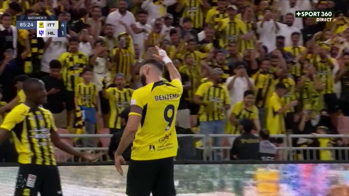 𝗞𝗔𝗥𝗜𝗠 𝗕𝗘𝗡𝗭𝗘𝗠𝗔 🇫🇷💥 Superbe manière de sceller la victoire d’Al-Ittihad face à Al-Hilal. 🤩 🎥 CANAL+ Foot
