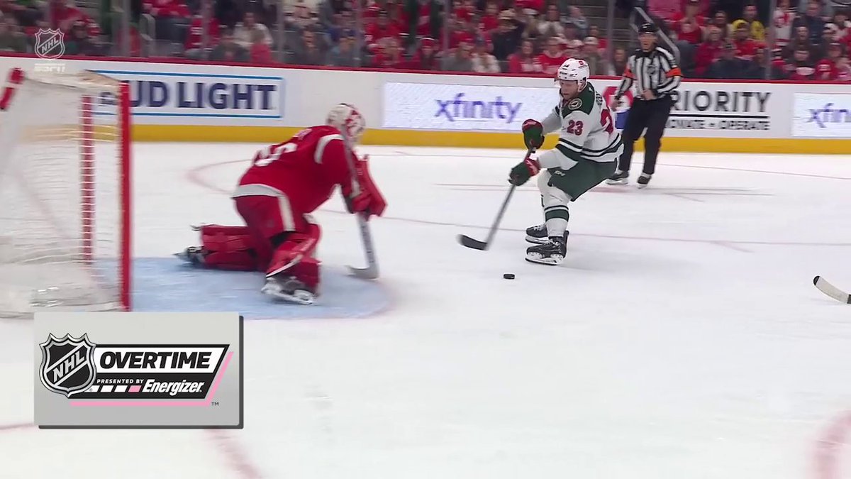 💥 MARCO ROSSI 💥 His 20th of the season is the Energizer overtime winner for the Minnesota Wild!