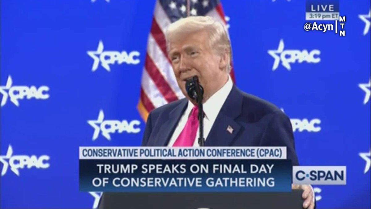 🚨🇺🇸TRUMP: ELON’S OFFICIAL POSITION IN THE GOVERNMENT IS A “PATRIOT” "People say 'what official position does he have…' He’s a PATRIOT." Source: CPAC