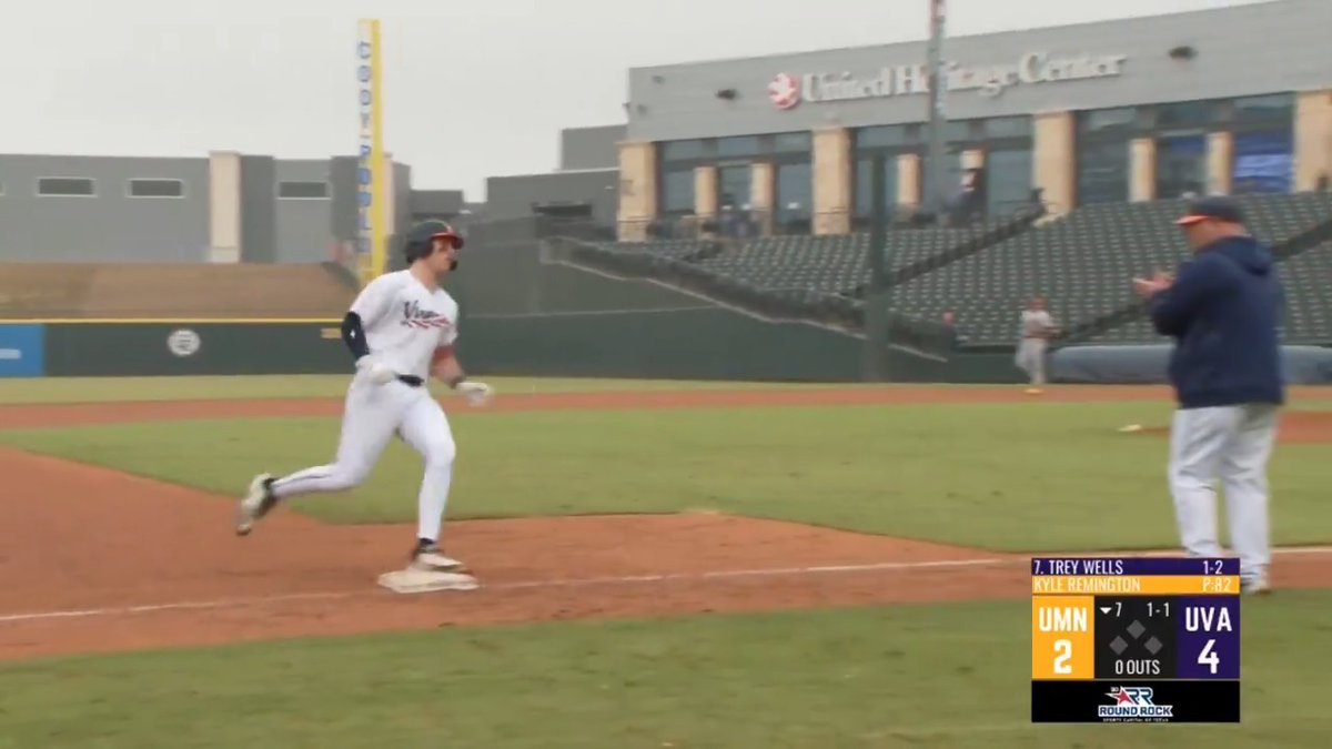 Big Blast Trey Wells ☄️ 📺: D1Baseball | #GoHoos