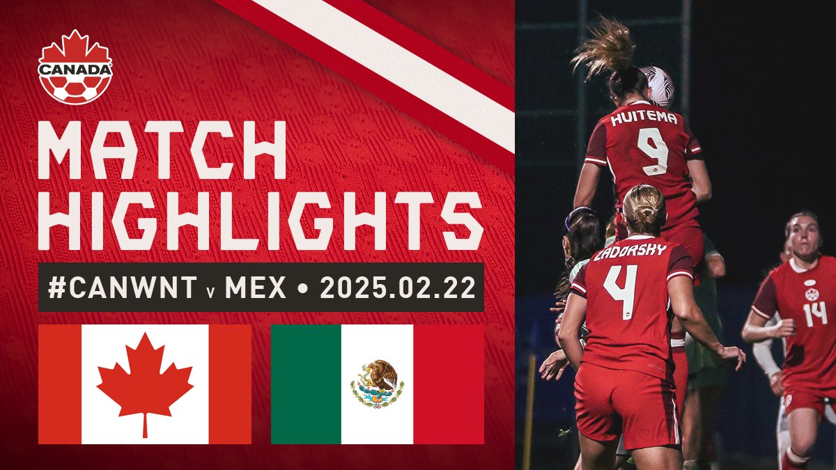 Match highlights / Résumé du match #CANWNT 🇨🇦2-0🇲🇽 Mexico