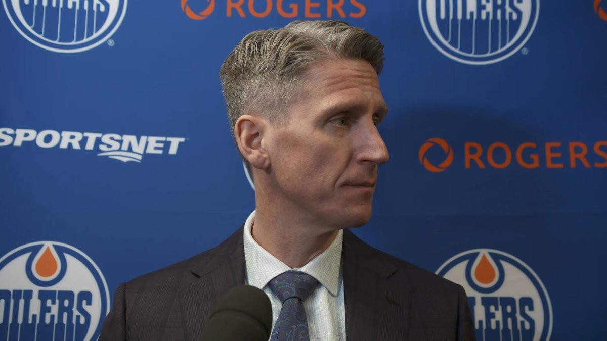 "I think what really cost us was the turnovers &amp; trying to make plays when there isn't a play to be made... All of them were just direct results of turnovers." Coach Knoblauch on the #Oilers inability to execute with the puck vs. Philadelphia. Enterprise | #LetsGoOilers