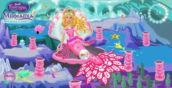 barbie fairytopia: mermaidia - flash game