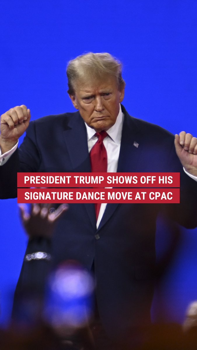 President Trump dances at CPAC. That's it. That's the video.