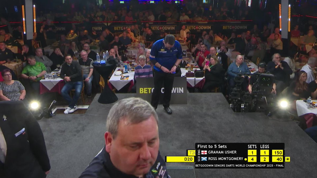 CHAMPION 🏆 ROSS MONTGOMERY IS THE 2025 BETGOODWIN WORLD SENIORS DARTS CHAMPION For the 4th straight year, the trophy is heading to Scotland 🏴󠁧󠁢󠁳󠁣󠁴󠁿