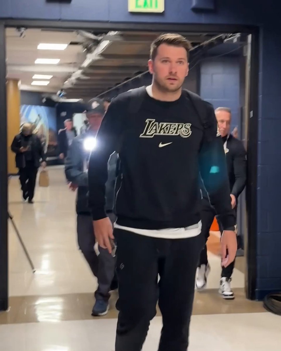 Luka arrives for Saturday Primetime 🍿 📺 Lakers vs. Nuggets | 8:30 PM ET on ABC/ESPN+