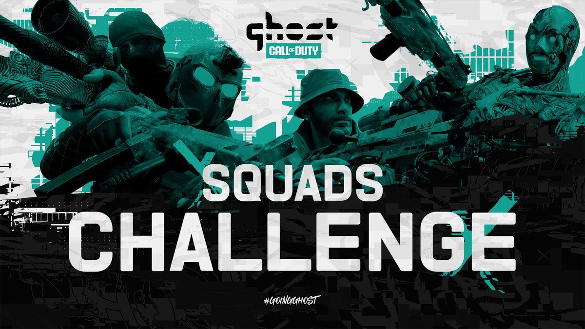 Introducing the #GhostSquads Challenge 🎯 - 4 members per squad - Any COD is allowed - No faking clips The top 4 squads will enter a tournament-style bracket! First deadline - March 9th. Goodluck &amp; have fun. 👻🤝