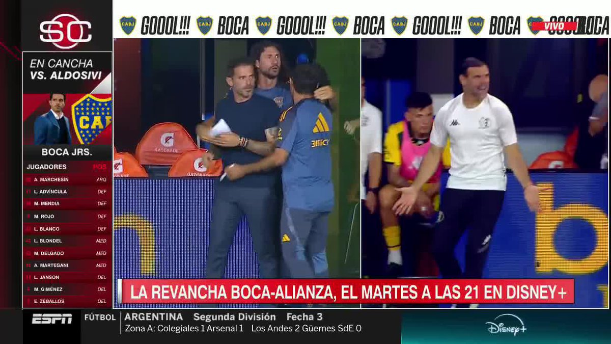 ✊El 'puñito' de FERNANDO GAGO tras el gol de Luís #Advíncula.