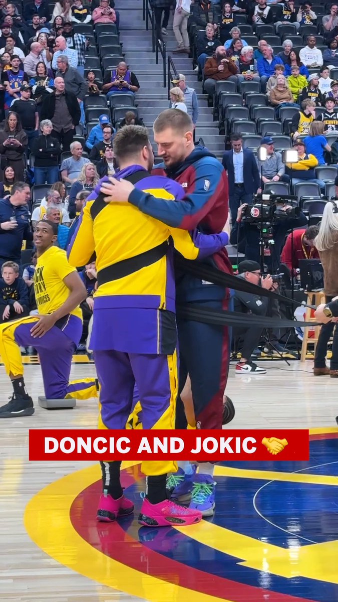 Luka and Nikola ahead of their first Lakers-Nuggets matchup 🤝 🔜 8:30 PM ET on ABC/ESPN+