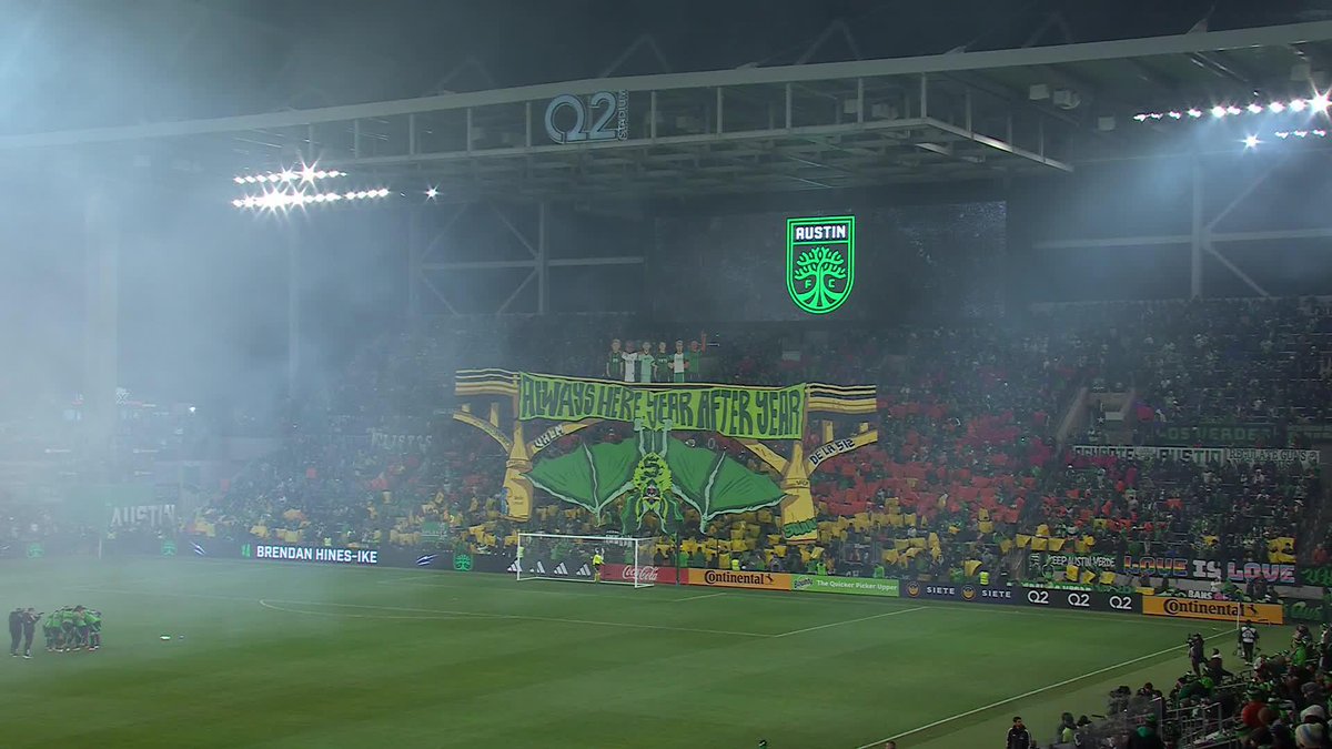 .Austin FC supporters are ready. 🦇