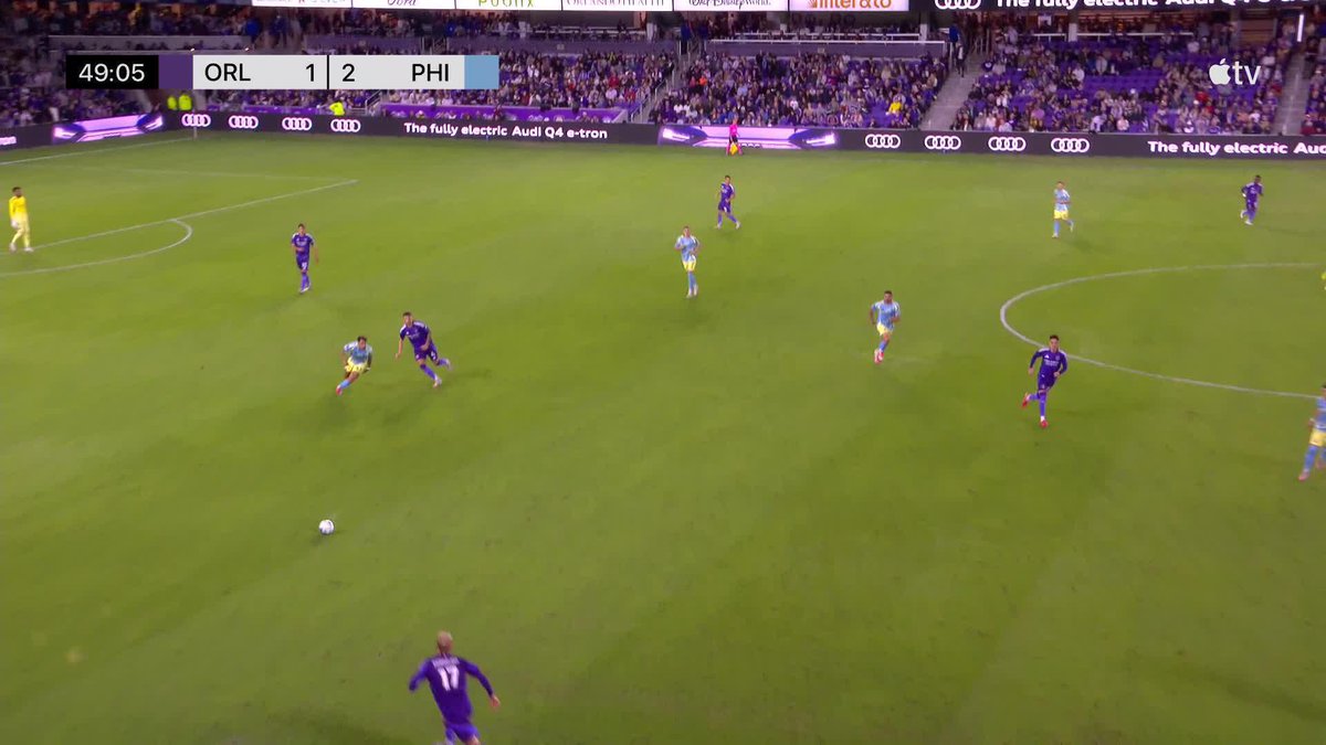 The ball from Quinn Sullivan. 🎯 The finish from Dániel Gazdag. 💥 Philadelphia Union lead in Orlando.
