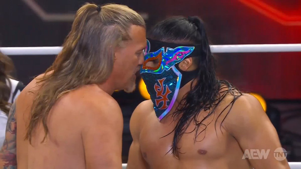 The most intense ROH code of honor handshake you will ever see... Watch #AEWCollision on TNT &amp; Max Chris Jericho | Bandido🔫🌵