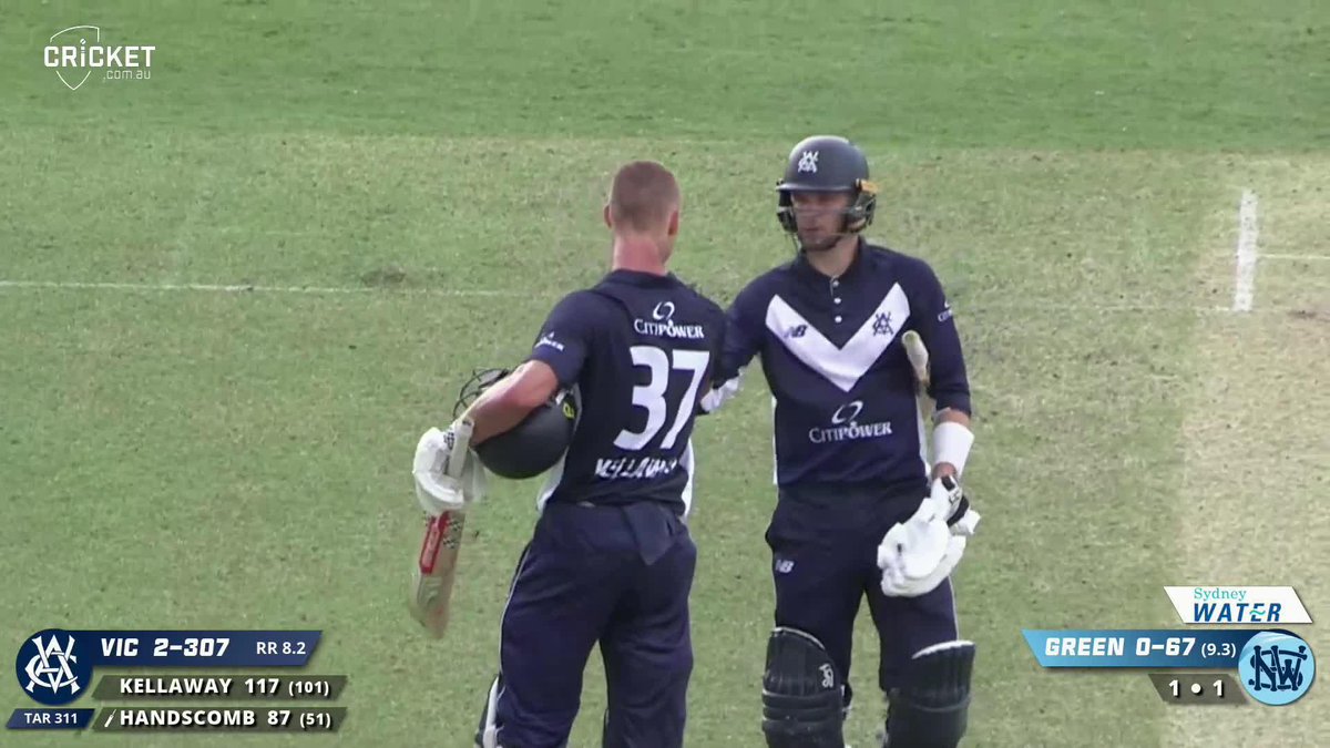Peter Handscomb puts Victoria into the #OneDayCup final! They chase down NSW's 310 with a bonus point! 🤯 Scorecard: