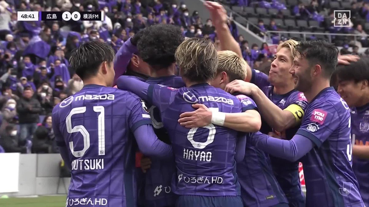 待ち焦がれた紫の点取り屋 #ジャーメイン良 待望の移籍後初ゴール！ サンフレッチェが先制に成功 🏆明治安田J1第2節 🆚広島×横浜FM 🆓#DAZN LIVE配信中 #Jみようぜ #Jリーグ #Jリーグ開幕 #広島横浜FM