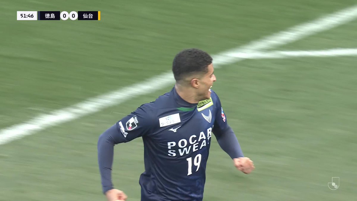🎦 ゴール動画 🏆 明治安田Ｊ２リーグ 第2節 🆚 徳島vs仙台 🔢 1-0 ⌚️ 52分 ⚽️ ジョアン ヴィクトル（徳島) #Ｊリーグ