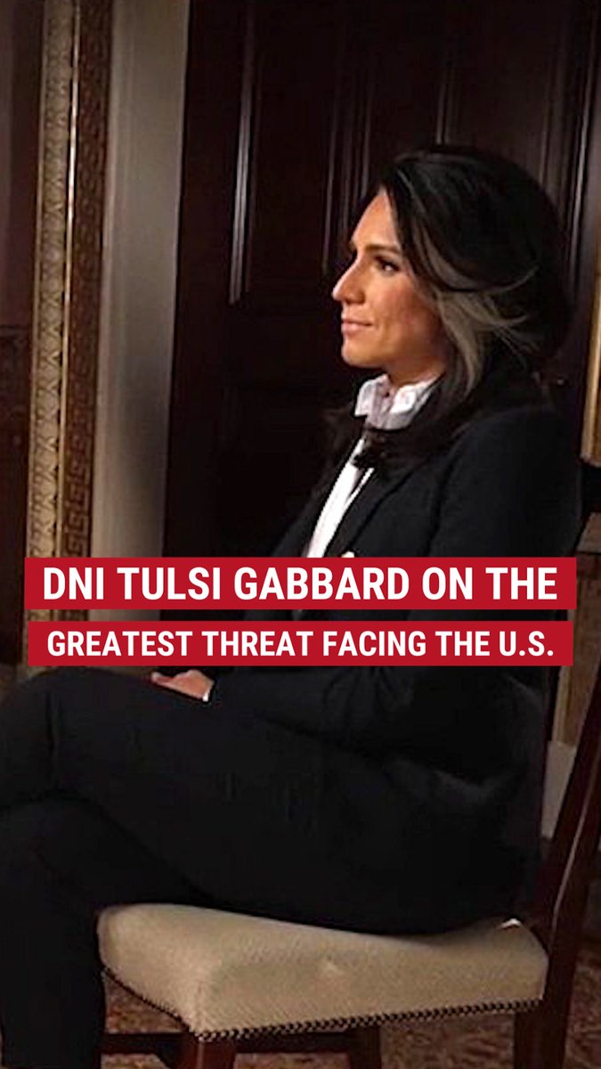 WATCH: Director of National Intelligence Tulsi Gabbard was direct when asked about America’s biggest national security threat on ‘My View with Lara Trump’.