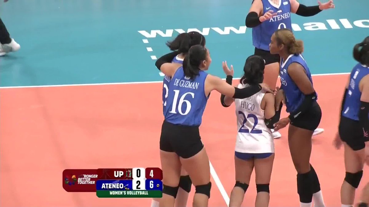 SO-BE IT! 😤 Sobe Buena ends a thrilling rally for the Ateneo Blue Eagles to get a highlight-worthy finish in Set 3 of their UAAP Season 87 women’s volleyball game against UP. #OneSports #UAAPSeason87 #StrongerBetterTogether #LegendsStartHere
